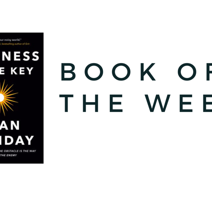 BOOK OF THE WEEK…. STILLNESS IS THE KEY